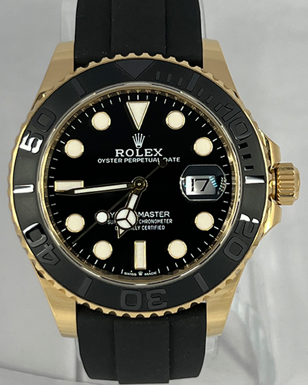 2023 Rolex Yacht-Master 42MM Black Dial Oysterflex Strap (226658)