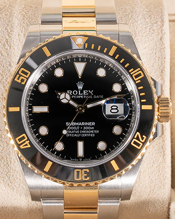 2021 Rolex Submariner Date 41MM Black Dial Two-Tone Oyster Bracelet (126613LN)