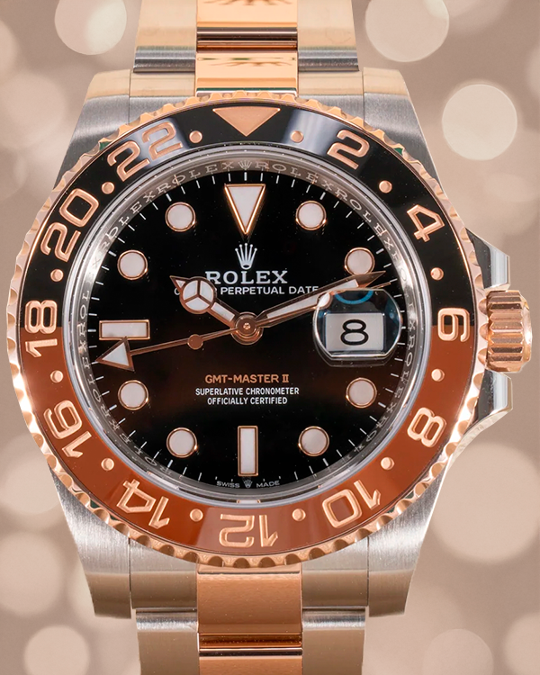 2021 Rolex GMT-Master II "Rootbeer" 40MM Black Dial Two-Tone Oyster Bracelet (126711CHNR)