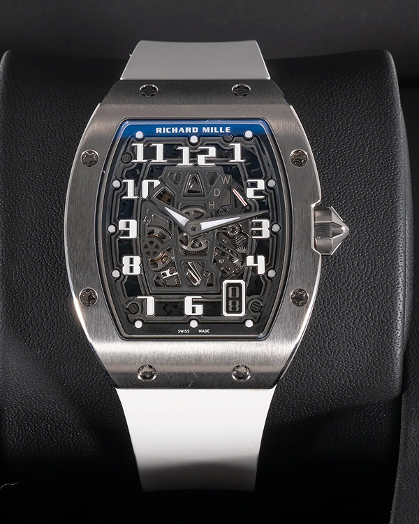 Brasselet Hybride Rouge/blanc Pour Montre Richard Mille RM 67-01/02 - Fait Main, Tailles S/M/L