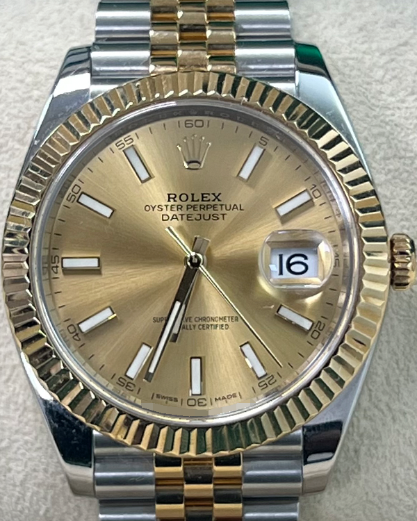 Rolex Datejust 41MM Champagne Dial Two-Tone Bracelet (126333)