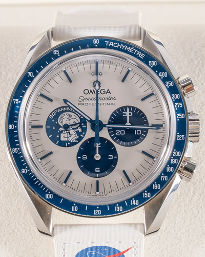 2023 Omega Speedmaster Anniversary Series “Silver Snoopy Award” 42MM Silver Dial Textile Strap (310.32.42.50.02.001)