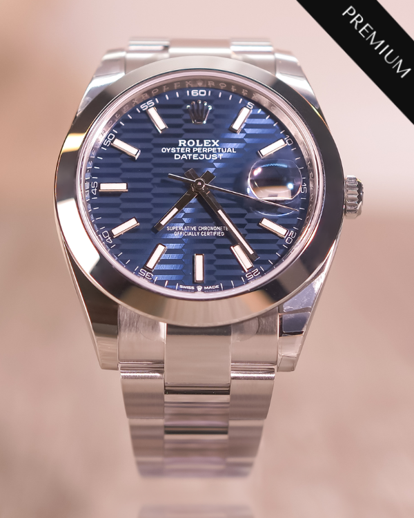 2023 Rolex Datejust 41MM Blue "Motif" Dial Oyster Bracelet (126300)