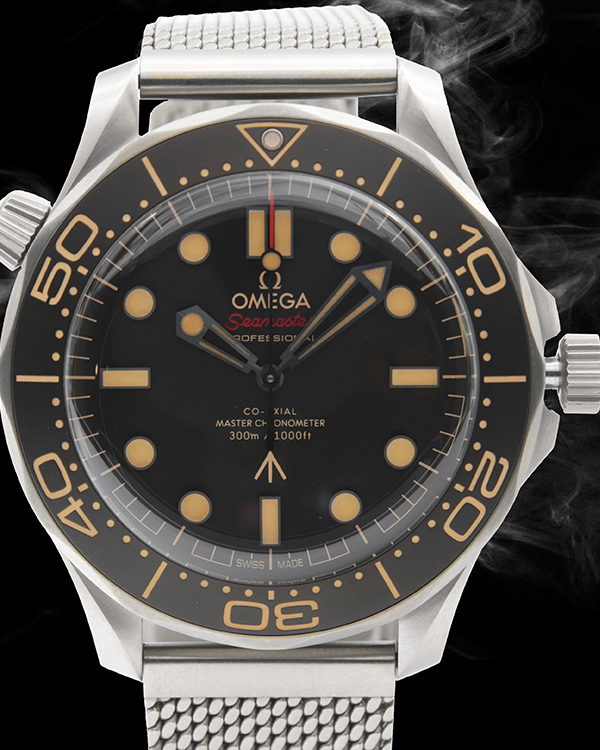 2022 Omega Seamaster Professional Diver 300M 007 Edition "No Time to Die" 42MM Brown Dial Titanium Bracelet (210.90.42.20.01.001)