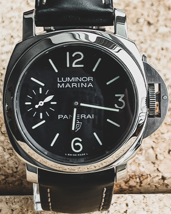 2020 Panerai Luminor Marina 44MM Black Dial Leather Strap (PAM00776)