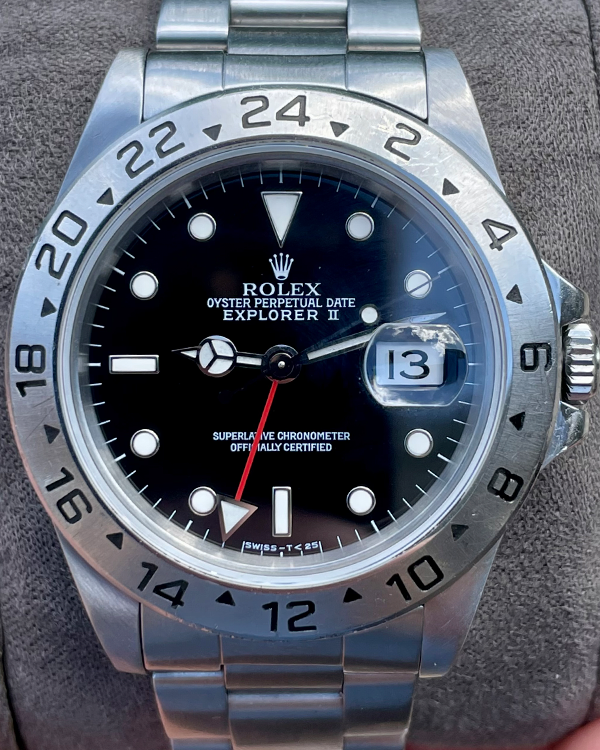 Rolex Explorer II 40MM Bracelet Steel Black Dial (16570)