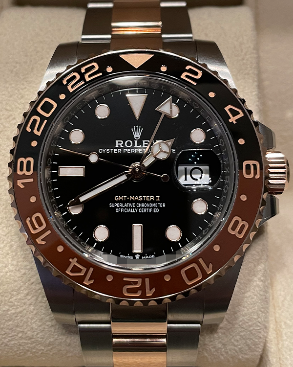 2023 Rolex GMT-Master II "Rootbeer" 40MM Everose Gold/Oystersteel Black Dial (126711CHNR)