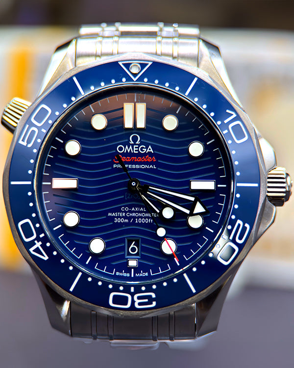 2020 Omega Seamaster Diver 300M 42MM Blue Dial Steel Bracelet (210.30.42.20.03.001)