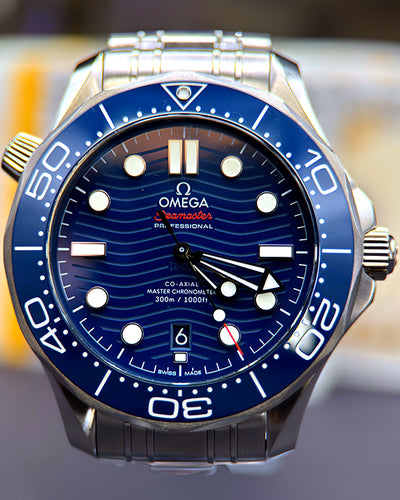 2020 Omega Seamaster Diver 300M 42MM Blue Dial Steel Bracelet (210.30.42.20.03.001)