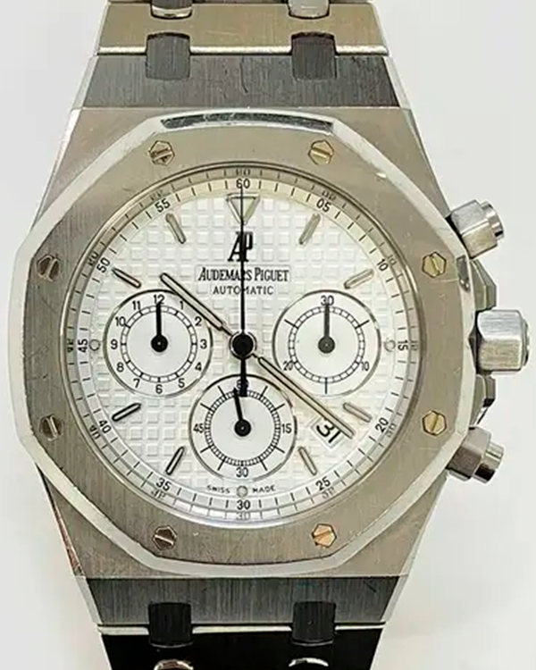 2003 Audemars Piguet Royal Oak Chronograph 39MM White Dial Steel Bracelet (25860ST)