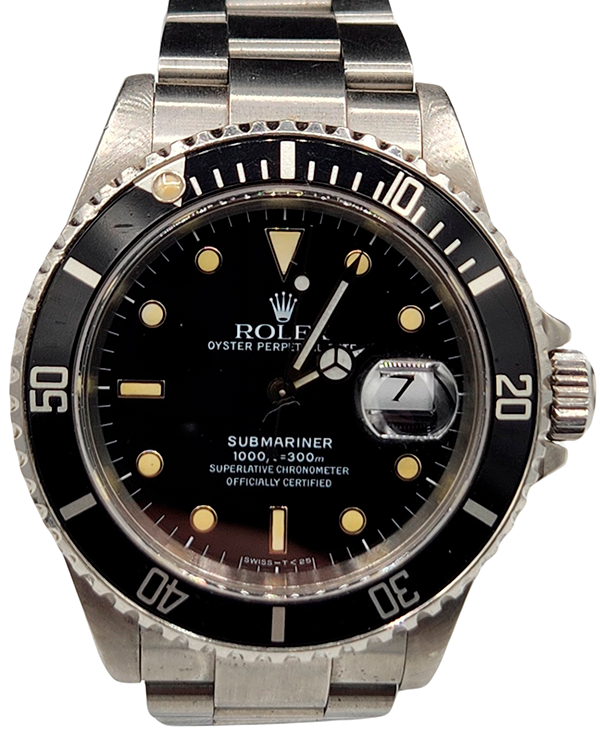 Rolex Submariner Date 40MM Black Dial Steel Bracelet (16610)