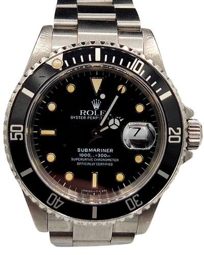 Rolex Submariner Date 40MM Black Dial Steel Bracelet (16610)