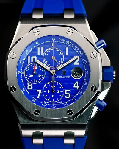 2022 Audemars Piguet Royal Oak Offshore 42MM Indigo Blue Dial Rubber Strap (26470ST.OO.A030CA.01)