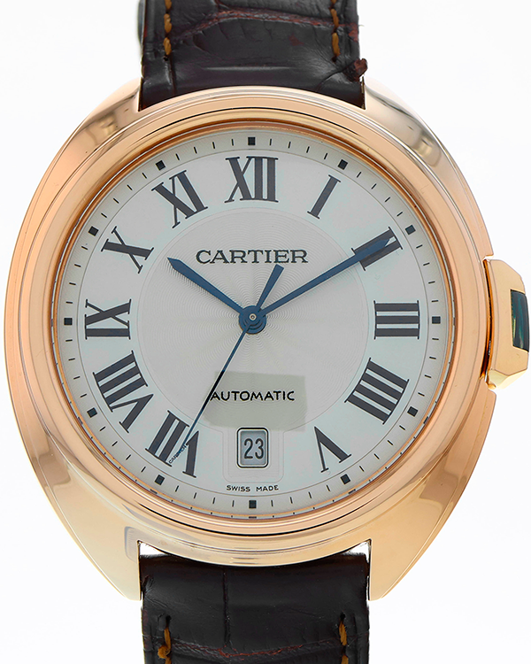 Cartier Clé de Cartier 40MM Silver Dial Leather Strap (WGCL0004)