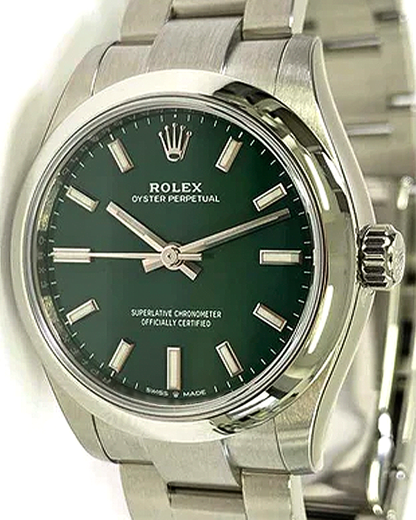 2021 Rolex Oyster Perpetual 31MM Green Dial Oyster Bracelet (277200)