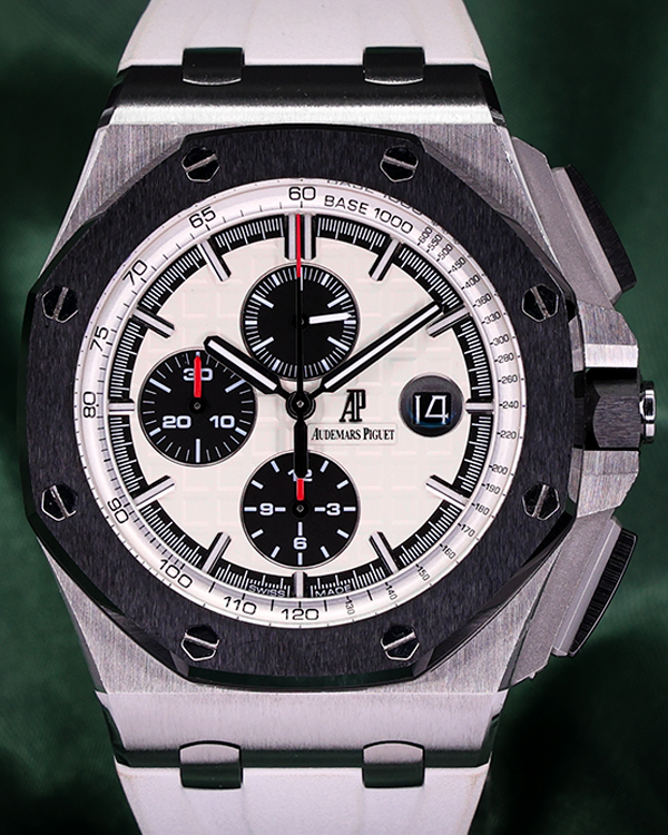 2012 Audemars Piguet Royal Oak Offshore Chronograph 44MM Silver Dial Rubber Strap (26400SO.OO.A002CA.01)