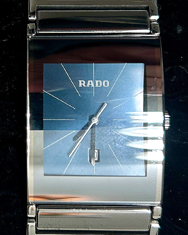 2012 Rado Integral "Diastar" 27x40MM Quartz Blue Dial Steel Bracelet (R20745202)