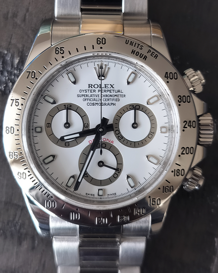 2009 Rolex Cosmograph Daytona 40MM White Dial Oyster Bracelet (116520)