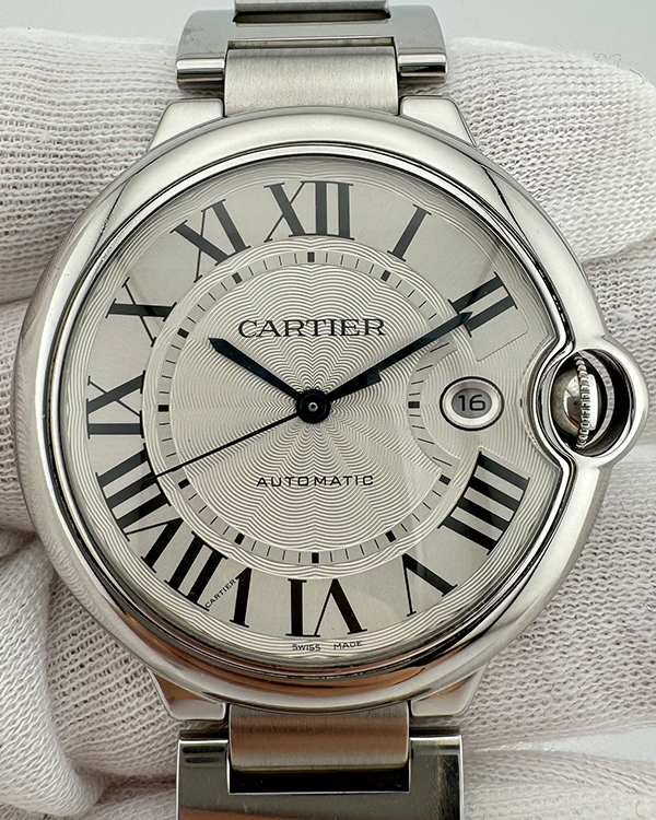 Cartier Ballon Bleu De Cartier 42MM Silver Dial Steel Bracelet (W69012Z4)