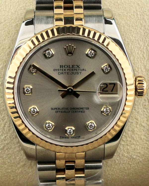 Rolex Lady-Datejust 31MM Silver Dial Two-Tone Jubilee Bracelet (178273)