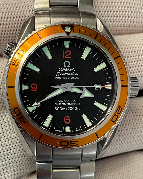 2010 Omega Seamaster Planet Ocean 42MM Black Dial Steel Bracelet (2209.50.00)