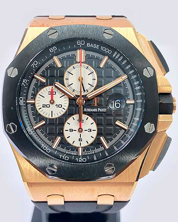 Audemars Piguet Royal Oak Offshore 44MM Black Dial Rubber Strap (26401RO.OO.A002.CA.01)