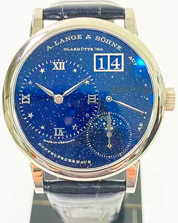 2023 A. Lange & Söhne Little Lange 1 Moon Phase 36.8MM Blue Dial Leather Strap (182.086)