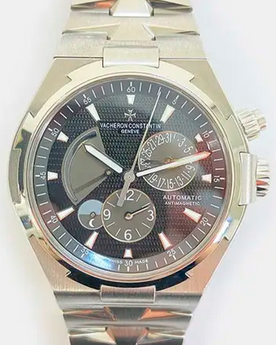 2008 Vacheron Constantin Overseas Dual Time 42MM Black Dial Steel Bracelet (47450/B01A-9227)