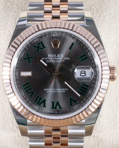 2023 Rolex Datejust "Wimbledon" 41MM Grey Slate Dial Two-Tone Jubilee Bracelet (126331)