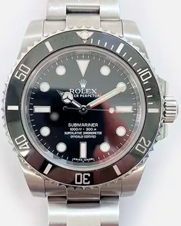 2013 Rolex Submariner No-Date 40MM Black Dial Steel Bracelet (114060)