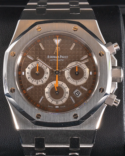 2013 Audemars Piguet Royal Oak Chronograph 39MM Brown Dial Steel Bracelet (26300ST.OO.1110ST.08)