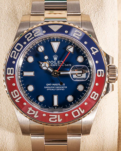 2023 Rolex GMT-Master II "Pepsi" 40MM Blue Dial White Gold Oyster Bracelet (126719BLRO)