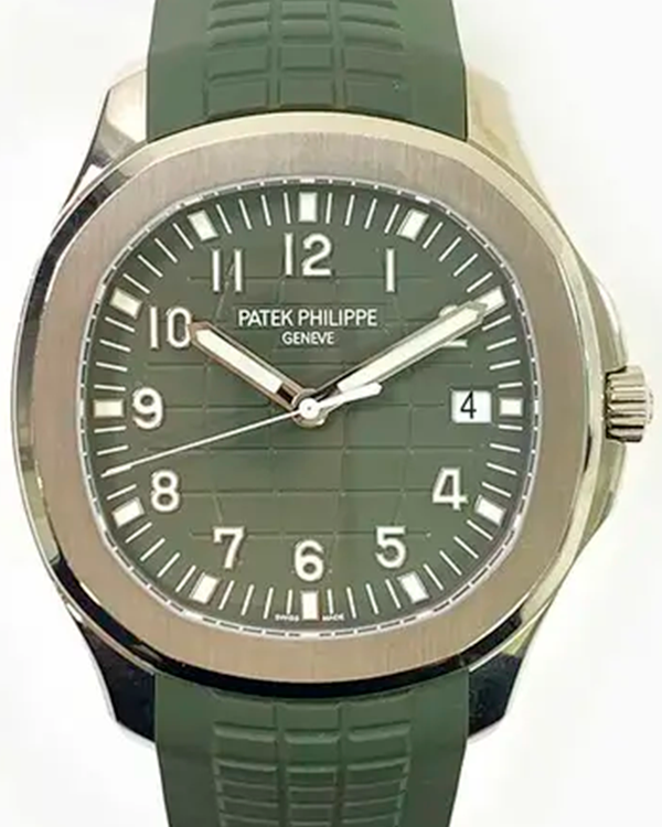 2020 Patek Philippe Aquanaut 20th Anniversary 42.2MM Green Dial Rubber Strap (5168G-010)