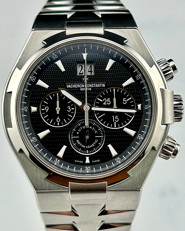 2015 Vacheron Constantin Overseas Chronograph 42MM Black Dial Steel Bracelet (49150/B01A-9097)