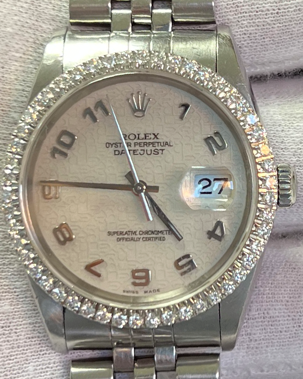 Rolex Datejust 36MM White Dial Jubilee Bracelet (16220)