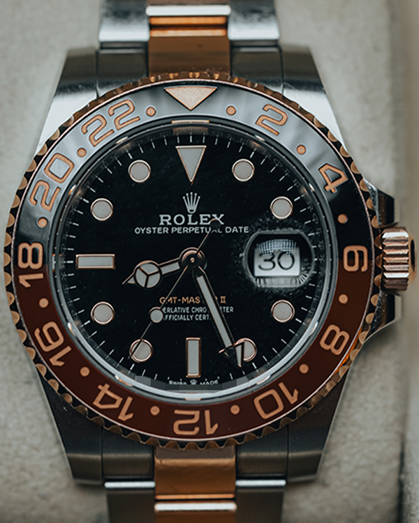 2021 Rolex GMT-Master II "Root Beer" 40MM Black Dial Two-Tone Bracelet (126711CHNR)