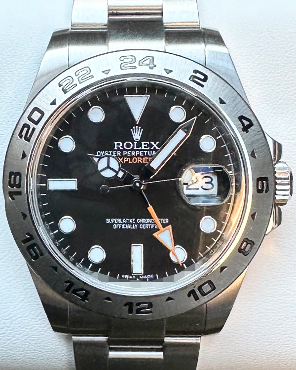 Rolex Explorer II 42MM Black Dial Steel Bracelet (216570)