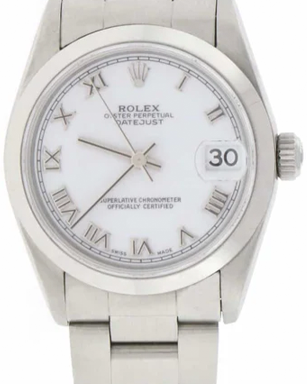 Rolex Datejust 31MM White Dial Oyster Bracelet (78240)