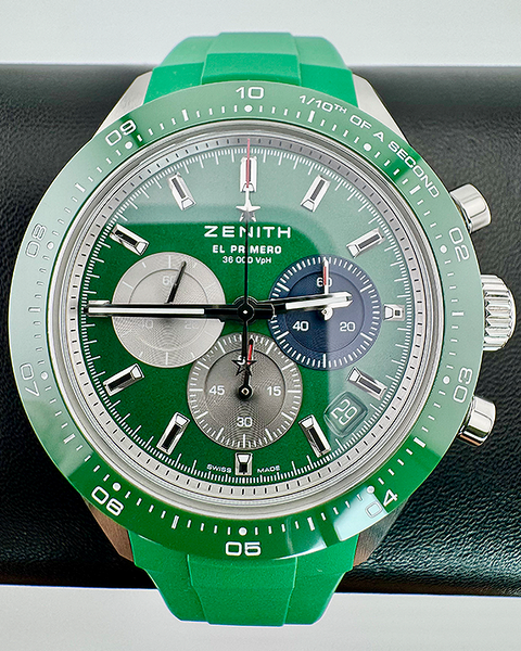 No Reserve - 2024 Zenith Chronomaster Sport 41MM Green Dial Rubber