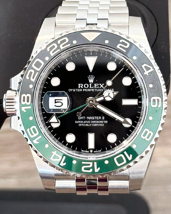 2024 Rolex GMT-Master II "Sprite" 40MM Black Dial Jubilee Bracelet (126720VTNR)