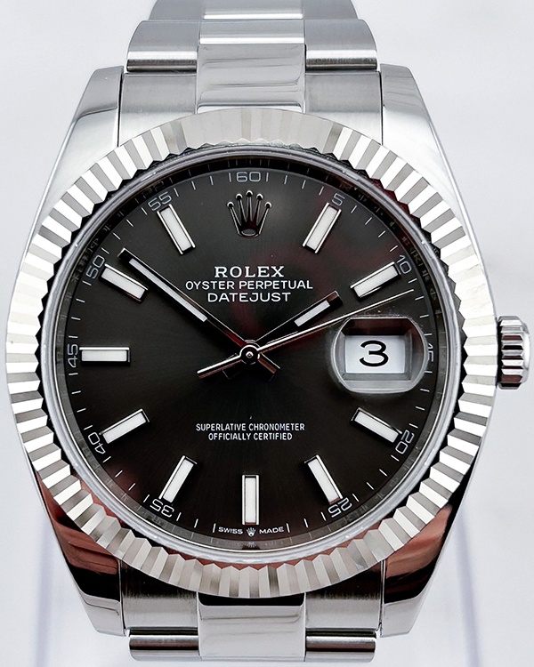 2020 Rolex Datejust 41MM Rhodium Dial Oyster Bracelet (126334)