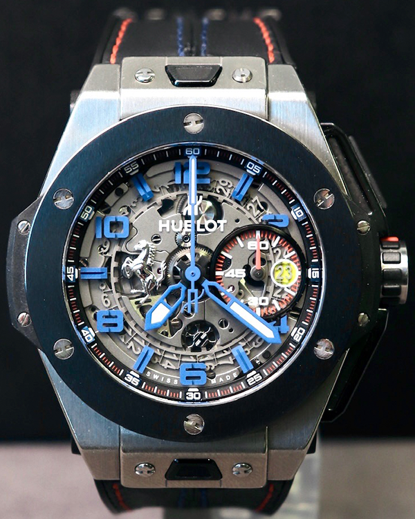 Hublot Big Bang Ferrari 45.5MM Skeleton Dial Rubber Strap (401.NM.0123.VR.TEX13)