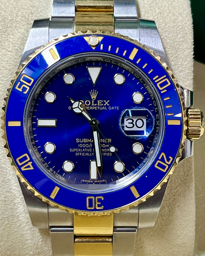 2018 Rolex Submariner Date "Bluesy" 40MM Blue Dial Two-Tone Oyster Bracelet (116613LB)