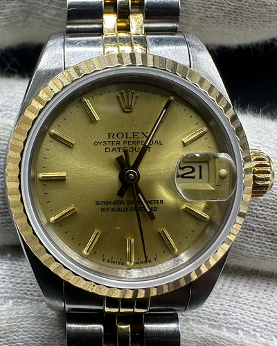 1987 (R Serial) Rolex Lady-Datejust 26MM Champagne Dial Two-Tone Jubilee Bracelet (69173)