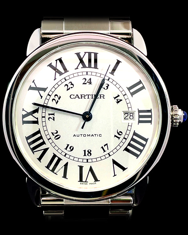 Cartier Ronde Solo De Cartier 42MM Silver Dial Steel Bracelet (W6701011)