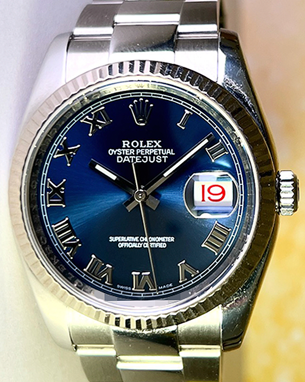 Rolex Datejust 36MM Blue Dial Oyster Bracelet (116234)