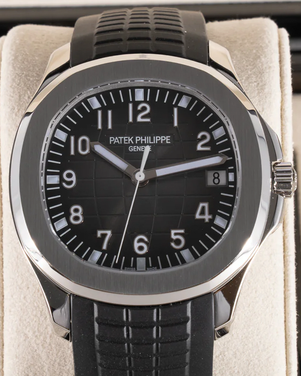 2024 Patek Philippe Aquanaut 40MM Black Dial Rubber Strap (5167A)