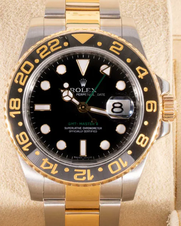 Rolex GMT-Master II 40MM Black Dial Two-Tone Oyster Bracelet (116713LN)