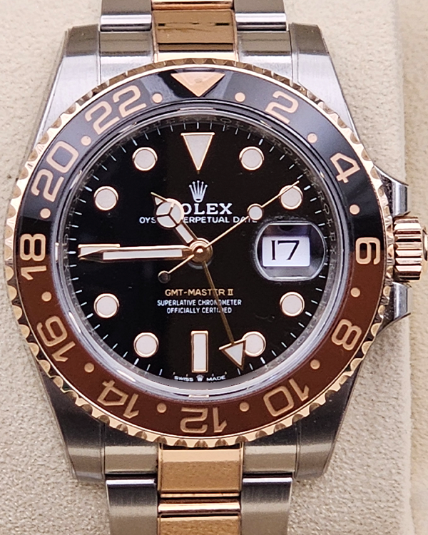 2019 Rolex GMT-Master II "Rootbeer" 40MM Black Dial Two-Tone Bracelet (126711CHNR)