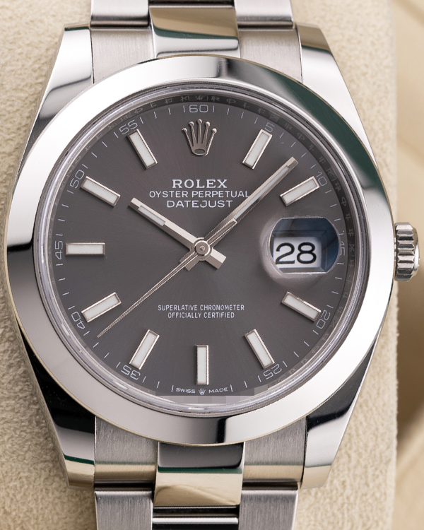 Rolex Datejust 41MM Rhodium Dial Oyster Bracelet (126300)